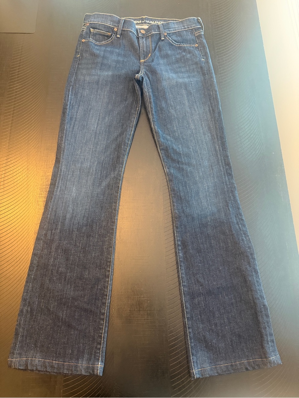 Citizens Of Humanity Kelly Low Rise Bootcut Dark Blue Denim Jeans Size 28